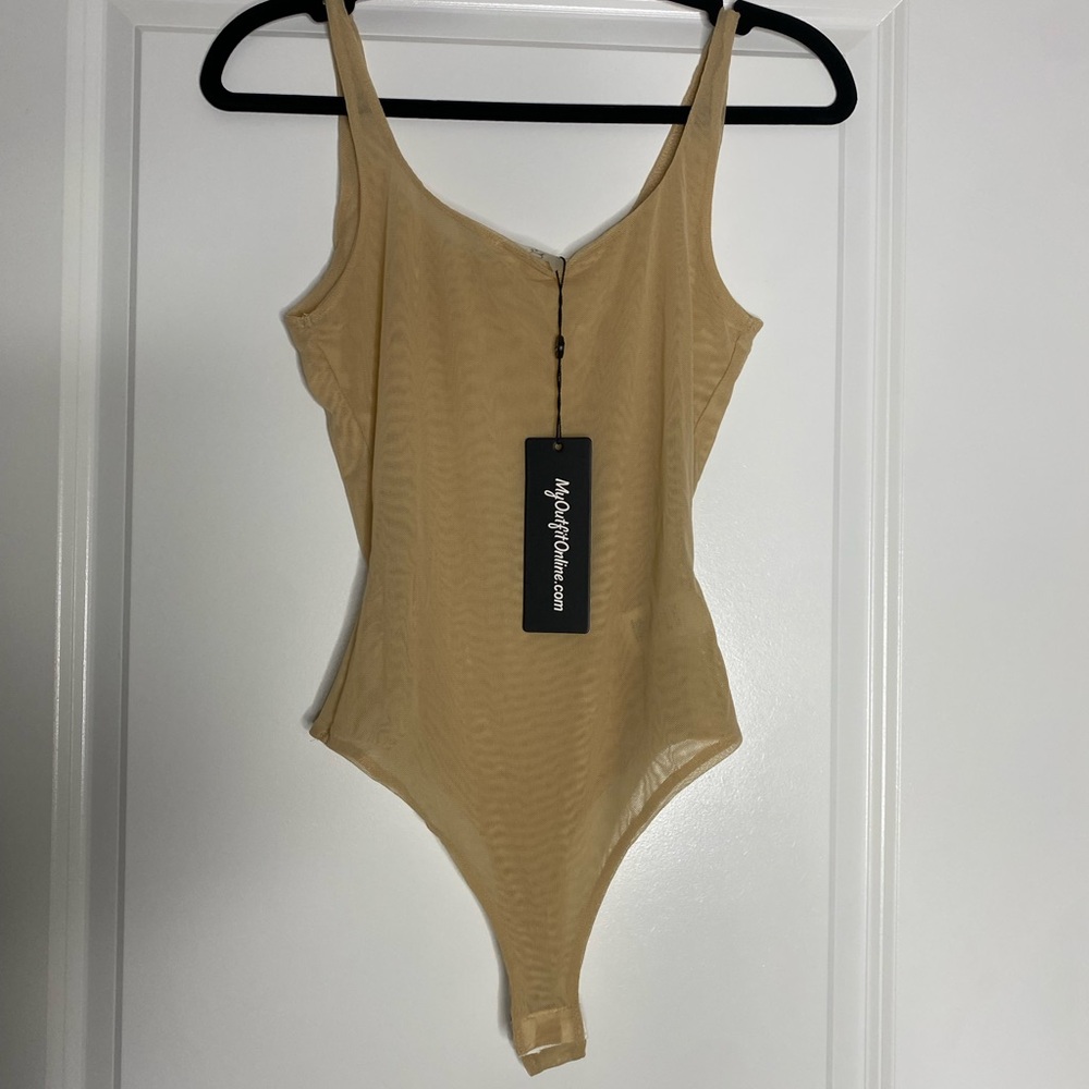 Nude Sheer Tank Bodysuit
